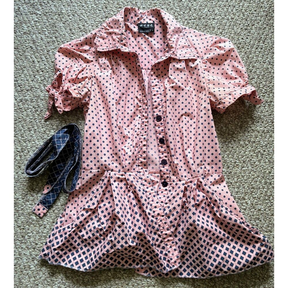 Converted Blouse Top from BCBG Paris Button-Up Dress